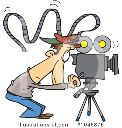 Royalty-Free (RF) Camera Man Clipart Illustration by toonaday - Stock Sample #1046876