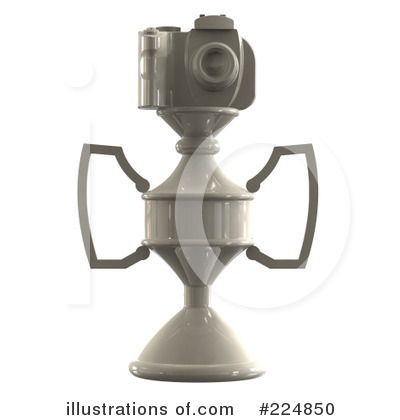 Royalty-Free (RF) Camera Trophy Clipart Illustration by patrimonio - Stock Sample #224850