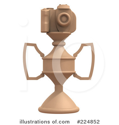 Royalty-Free (RF) Camera Trophy Clipart Illustration by patrimonio - Stock Sample #224852