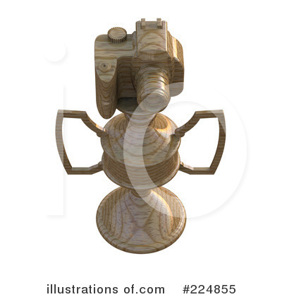 Royalty-Free (RF) Camera Trophy Clipart Illustration by patrimonio - Stock Sample #224855