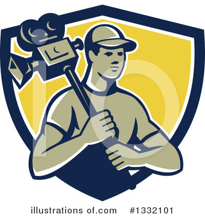 Film Crew Clipart #1332101 by patrimonio