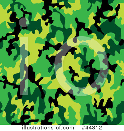 Royalty-Free (RF) Camouflage Clipart Illustration by michaeltravers - Stock Sample #44312