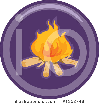 Royalty-Free (RF) Campfire Clipart Illustration by BNP Design Studio - Stock Sample #1352748