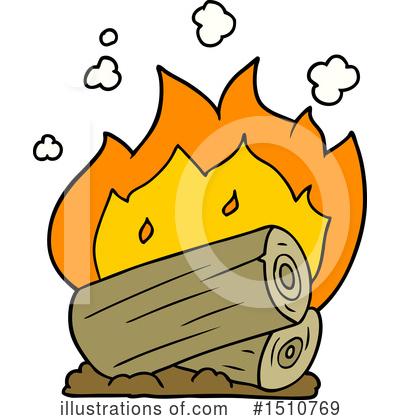 Royalty-Free (RF) Campfire Clipart Illustration by lineartestpilot - Stock Sample #1510769