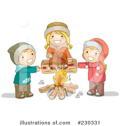 Royalty-Free (RF) Campfire Clipart Illustration by BNP Design Studio - Stock Sample #230331
