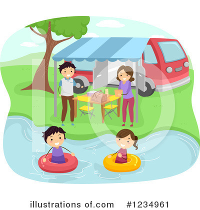 Royalty-Free (RF) Camping Clipart Illustration by BNP Design Studio - Stock Sample #1234961