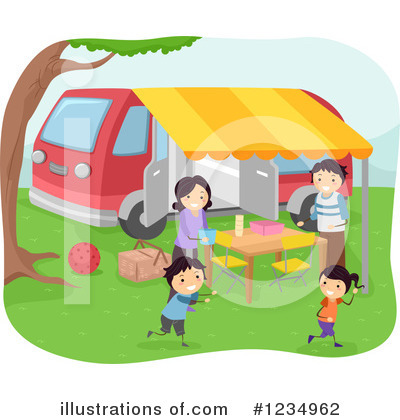 Royalty-Free (RF) Camping Clipart Illustration by BNP Design Studio - Stock Sample #1234962