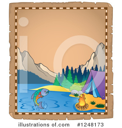 Royalty-Free (RF) Camping Clipart Illustration by visekart - Stock Sample #1248173