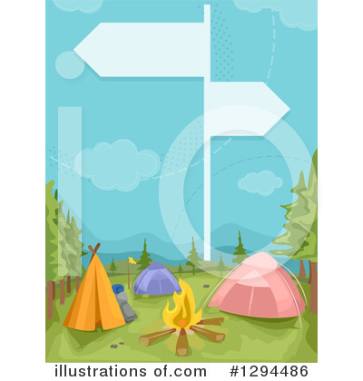 Royalty-Free (RF) Camping Clipart Illustration by BNP Design Studio - Stock Sample #1294486