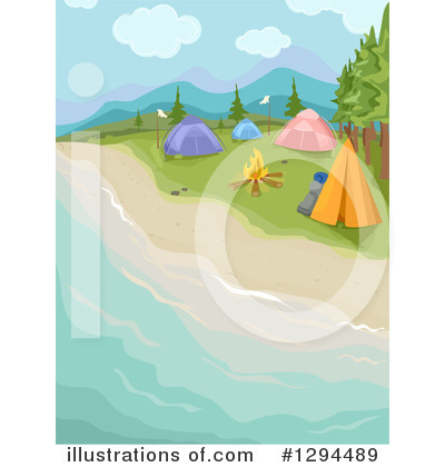 Royalty-Free (RF) Camping Clipart Illustration by BNP Design Studio - Stock Sample #1294489