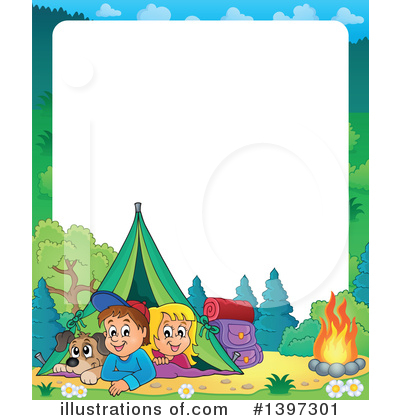 Royalty-Free (RF) Camping Clipart Illustration by visekart - Stock Sample #1397301