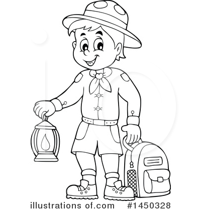 Royalty-Free (RF) Camping Clipart Illustration by visekart - Stock Sample #1450328
