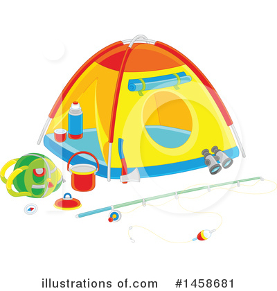 Camping Clipart #1458681 by Alex Bannykh