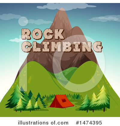 Rock Climbing Clipart #1474395 by Graphics RF