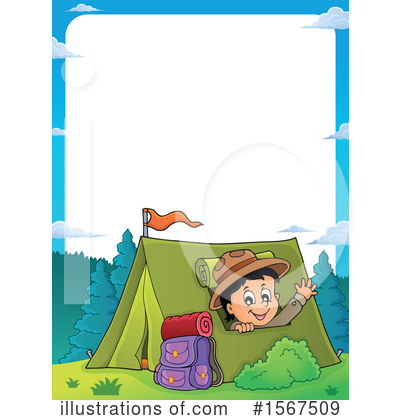 Royalty-Free (RF) Camping Clipart Illustration by visekart - Stock Sample #1567509