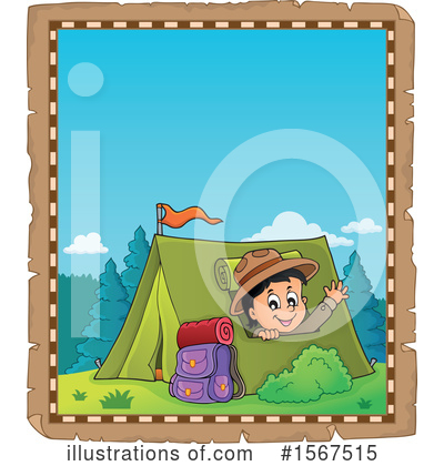 Royalty-Free (RF) Camping Clipart Illustration by visekart - Stock Sample #1567515