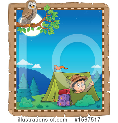 Royalty-Free (RF) Camping Clipart Illustration by visekart - Stock Sample #1567517