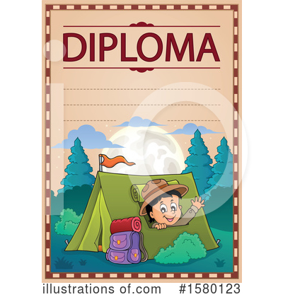 Royalty-Free (RF) Camping Clipart Illustration by visekart - Stock Sample #1580123