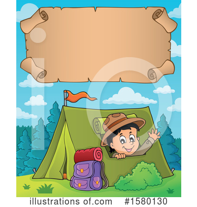 Royalty-Free (RF) Camping Clipart Illustration by visekart - Stock Sample #1580130