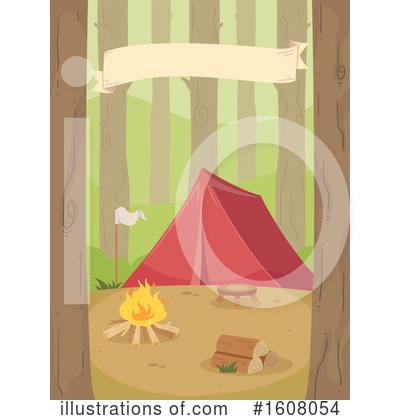 Royalty-Free (RF) Camping Clipart Illustration by BNP Design Studio - Stock Sample #1608054