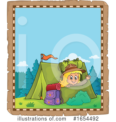 Royalty-Free (RF) Camping Clipart Illustration by visekart - Stock Sample #1654492