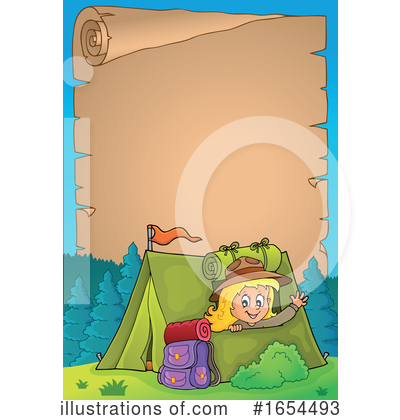 Royalty-Free (RF) Camping Clipart Illustration by visekart - Stock Sample #1654493