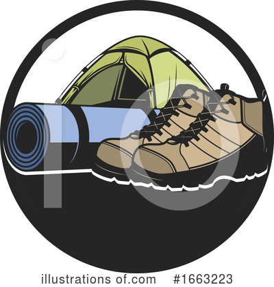 Hiking Clipart #1663223 by Vector Tradition SM