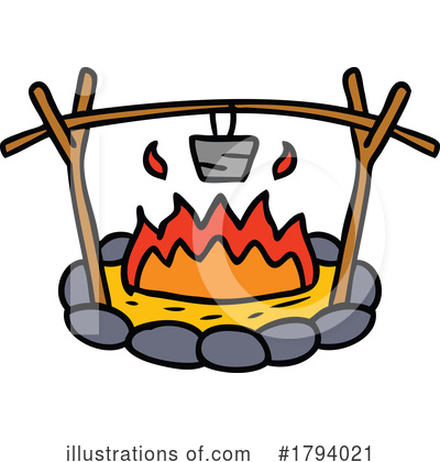 Royalty-Free (RF) Camping Clipart Illustration by lineartestpilot - Stock Sample #1794021