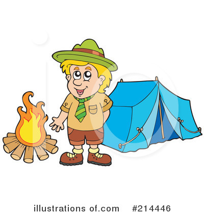 Royalty-Free (RF) Camping Clipart Illustration by visekart - Stock Sample #214446