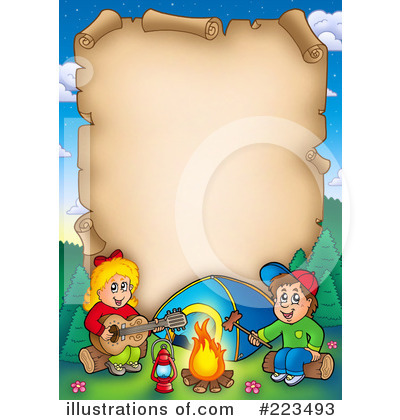 Royalty-Free (RF) Camping Clipart Illustration by visekart - Stock Sample #223493