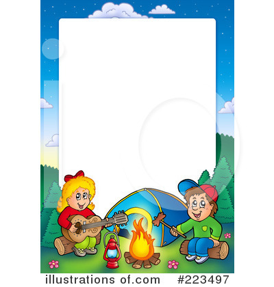 Royalty-Free (RF) Camping Clipart Illustration by visekart - Stock Sample #223497