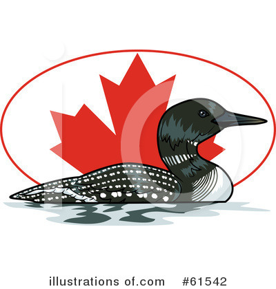 Royalty-Free (RF) Canadian Flag Clipart Illustration by r formidable - Stock Sample #61542