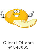 Canary Melon Clipart #1348065 by Vector Tradition SM
