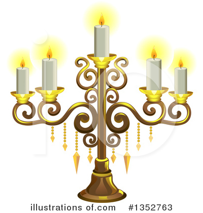 Royalty-Free (RF) Candelabra Clipart Illustration by BNP Design Studio - Stock Sample #1352763