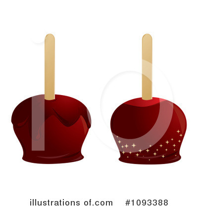 Royalty-Free (RF) Candied Apple Clipart Illustration by Randomway - Stock Sample #1093388