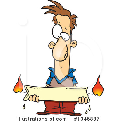 Royalty-Free (RF) Candle Clipart Illustration by toonaday - Stock Sample #1046887