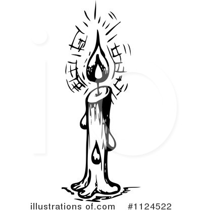 Royalty-Free (RF) Candle Clipart Illustration by visekart - Stock Sample #1124522