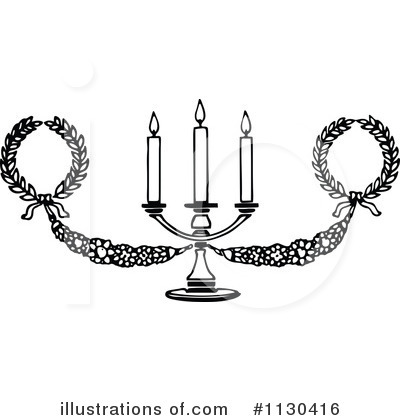 Royalty-Free (RF) Candle Clipart Illustration by Prawny Vintage - Stock Sample #1130416