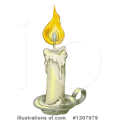 Royalty-Free (RF) Candle Clipart Illustration by BNP Design Studio - Stock Sample #1307979