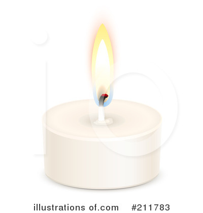 Royalty-Free (RF) Candle Clipart Illustration by Oligo - Stock Sample #211783