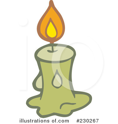 Royalty-Free (RF) Candle Clipart Illustration by visekart - Stock Sample #230267