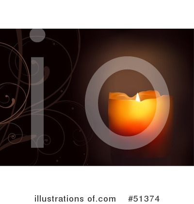 Royalty-Free (RF) Candle Clipart Illustration by dero - Stock Sample #51374