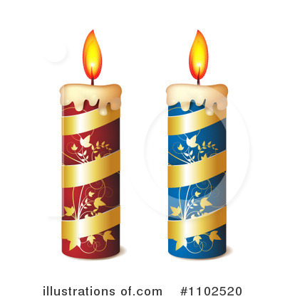 Royalty-Free (RF) Candles Clipart Illustration by merlinul - Stock Sample #1102520