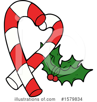 Candy Canes Clipart #1579834 by lineartestpilot