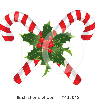 Royalty-Free (RF) Candy Canes Clipart Illustration by Pushkin - Stock Sample #436012