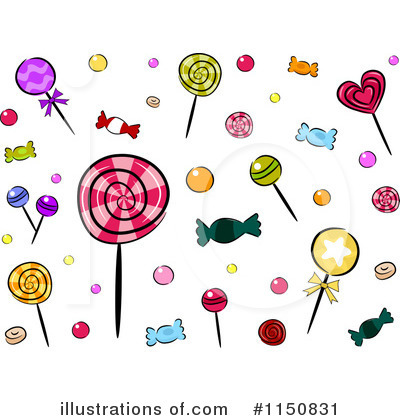 Royalty-Free (RF) Candy Clipart Illustration by BNP Design Studio - Stock Sample #1150831