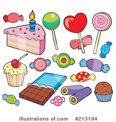 Royalty-Free (RF) Candy Clipart Illustration by visekart - Stock Sample #213194