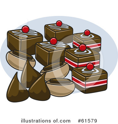 Royalty-Free (RF) Candy Clipart Illustration by r formidable - Stock Sample #61579