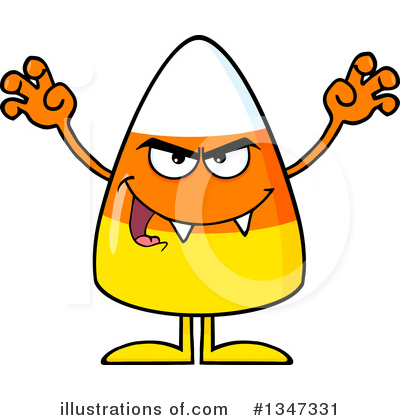 Candy Corn Clipart #1347331 by Hit Toon