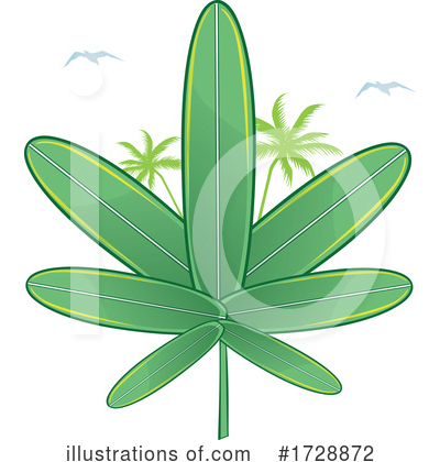 Royalty-Free (RF) Cannabis Clipart Illustration by Domenico Condello - Stock Sample #1728872